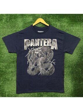 Pantera Skeletal Snake Thrash Metal Band T-Shirt Size Large